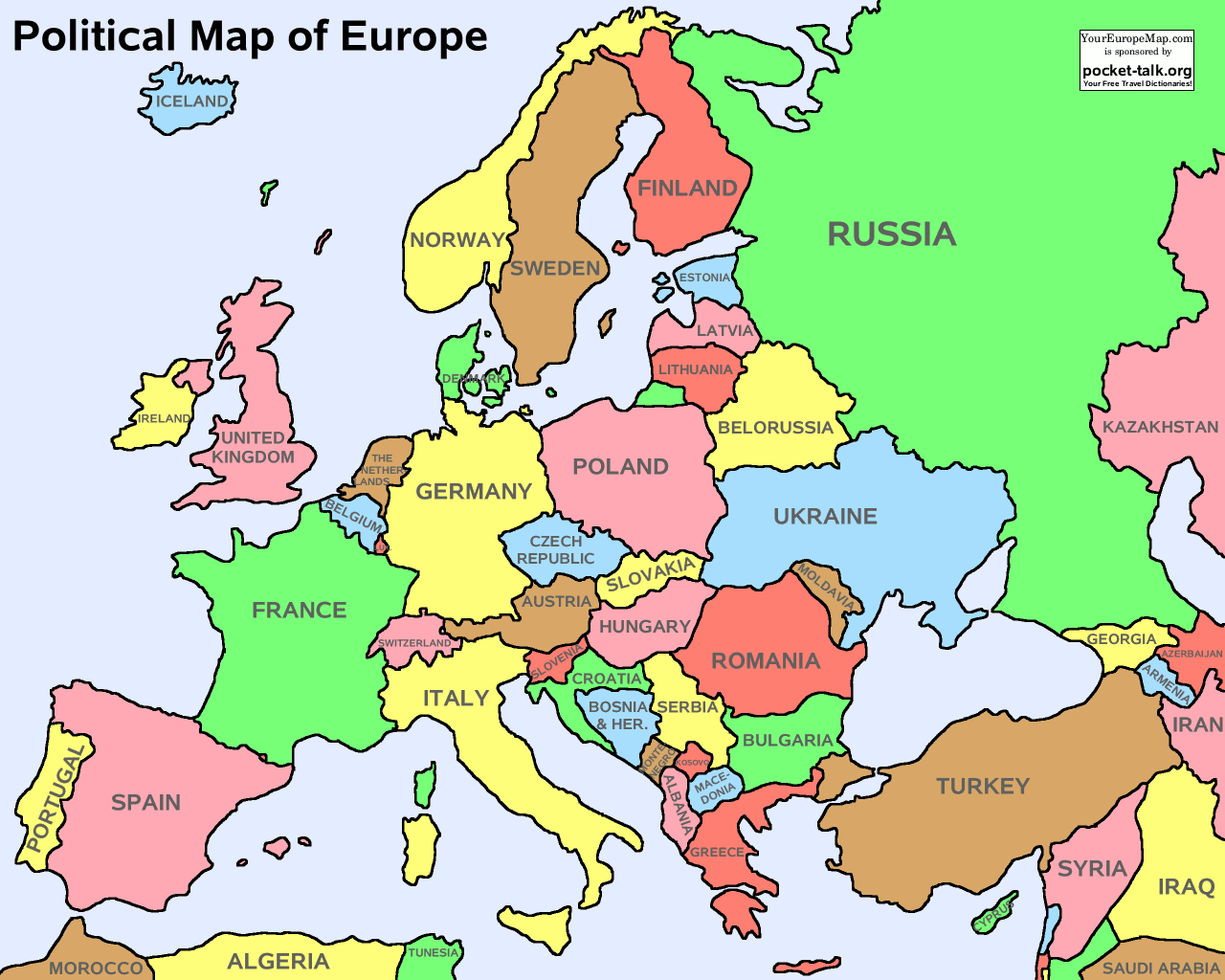 Map of Europe